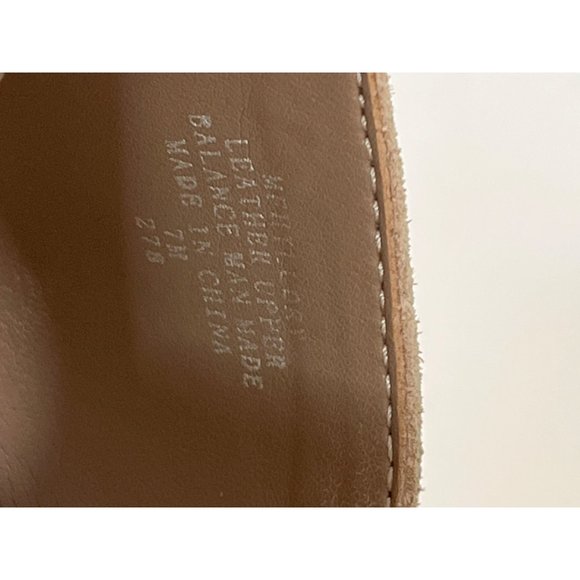 Marc Fisher Shoes Women 7 Sandals Brown Taupe Leather Suede Platform Wedge Heel - Picture 10 of 12